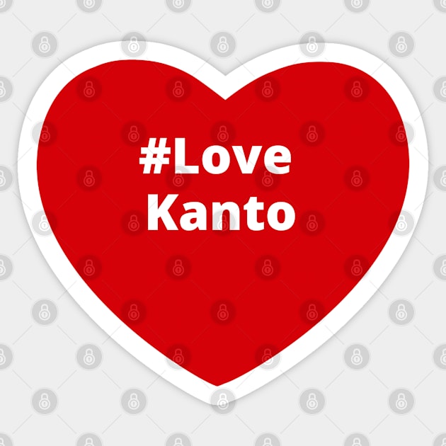 Love Kanto - Hashtag Heart Sticker by support4love